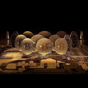 Bit Coins The Celebratory Coins In Crystal Clear Case (Color: Gold)