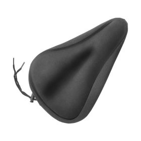 Anti-Slip Comfortable Bicycle Padded Saddle Cover Bike Seat Cover (Color: Black)
