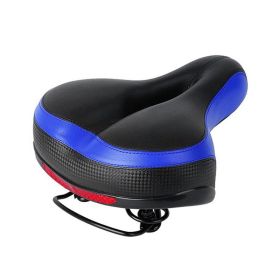 Anti-Slip Comfortable Bicycle Padded Saddle Cover Bike Seat Cover (Color: Black & Blue)